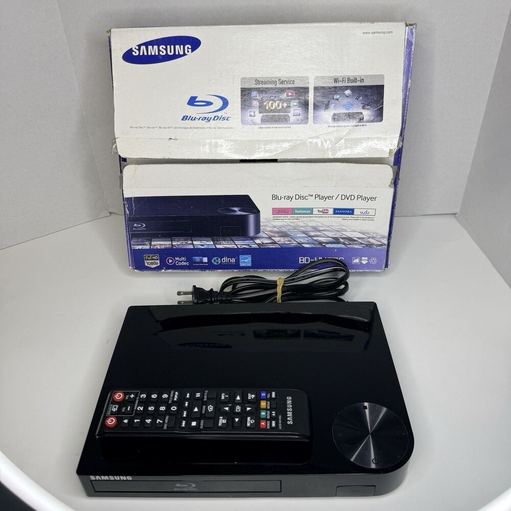 Samsung BD-JM57C Blu-Ray Disc HDMI DVD Player With Remote+Original Box TESTED ✅